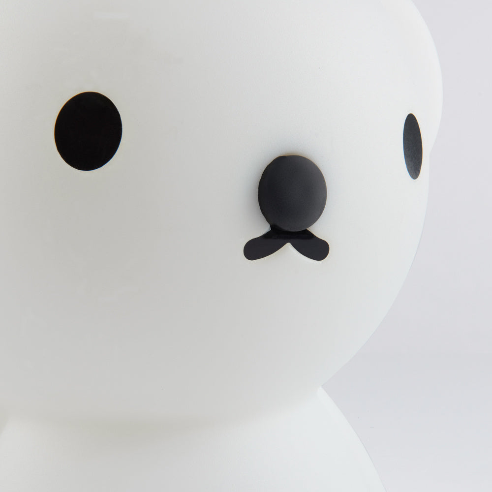 Close-up of the Boris lamp face showing the eyes and nose