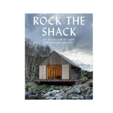 The captivating cover of the "Rock the Shack" book by Books, showcasing extraordinary lifestyle refuges.