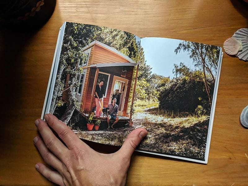 Tiny House page spread showing a campervan interior