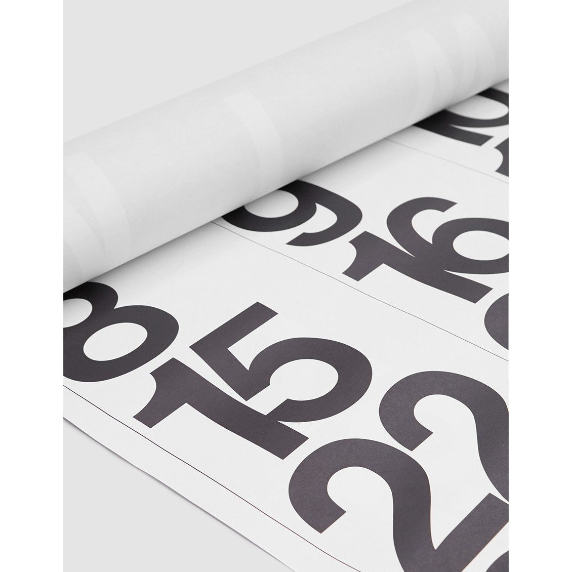 Detail of the matte 60lb offset paper and tear off edge of the Stendig Calendar