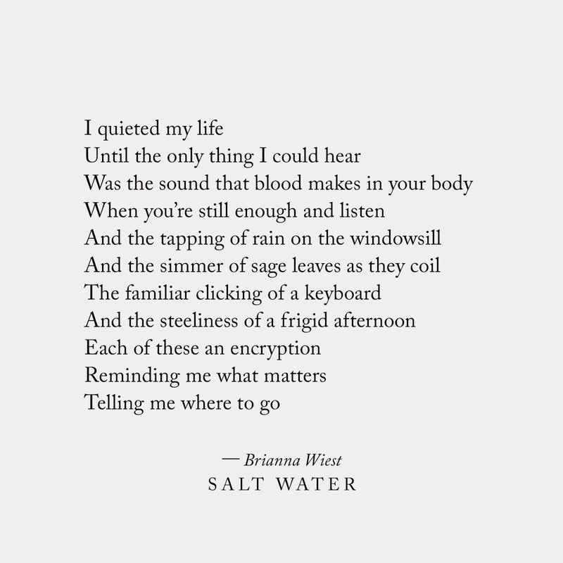 Salt Water | Brianna Wiest