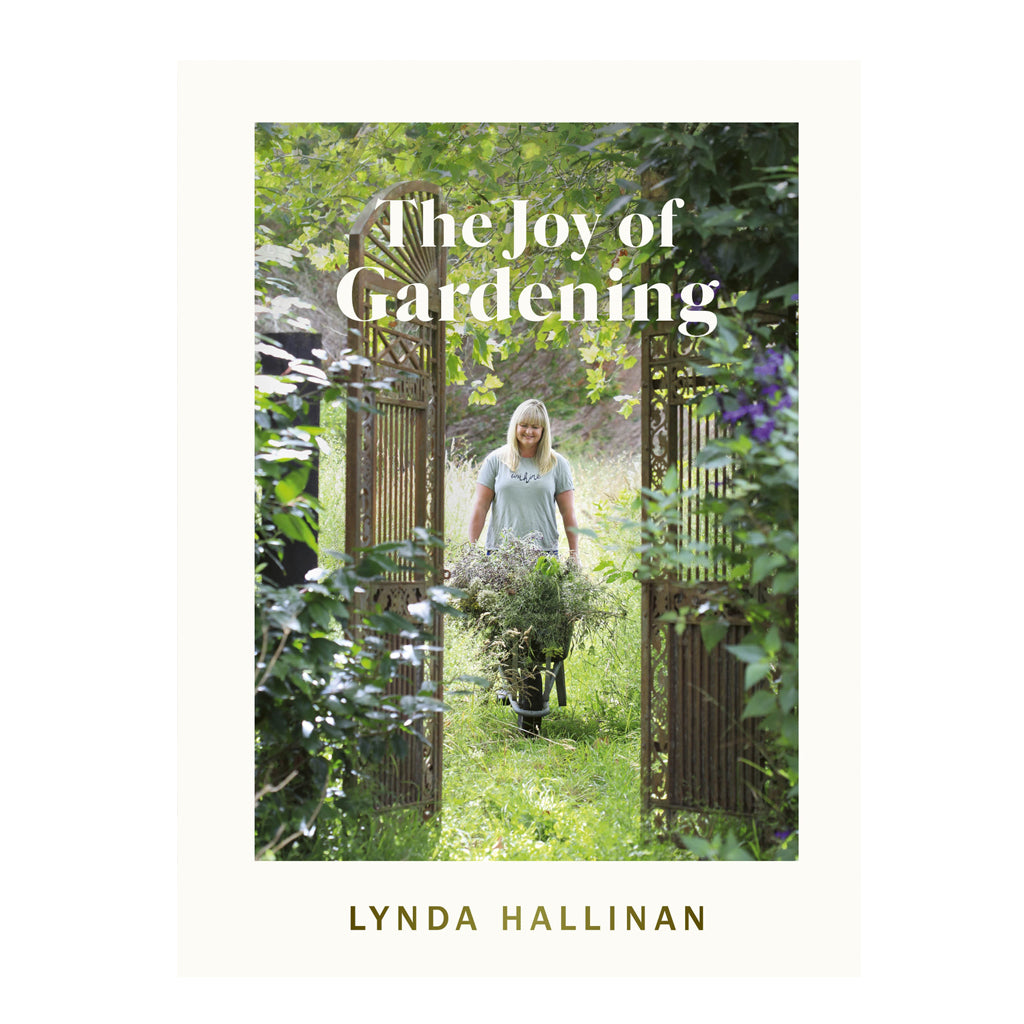 The Joy of Gardening book front cover by Lynda Hallinan