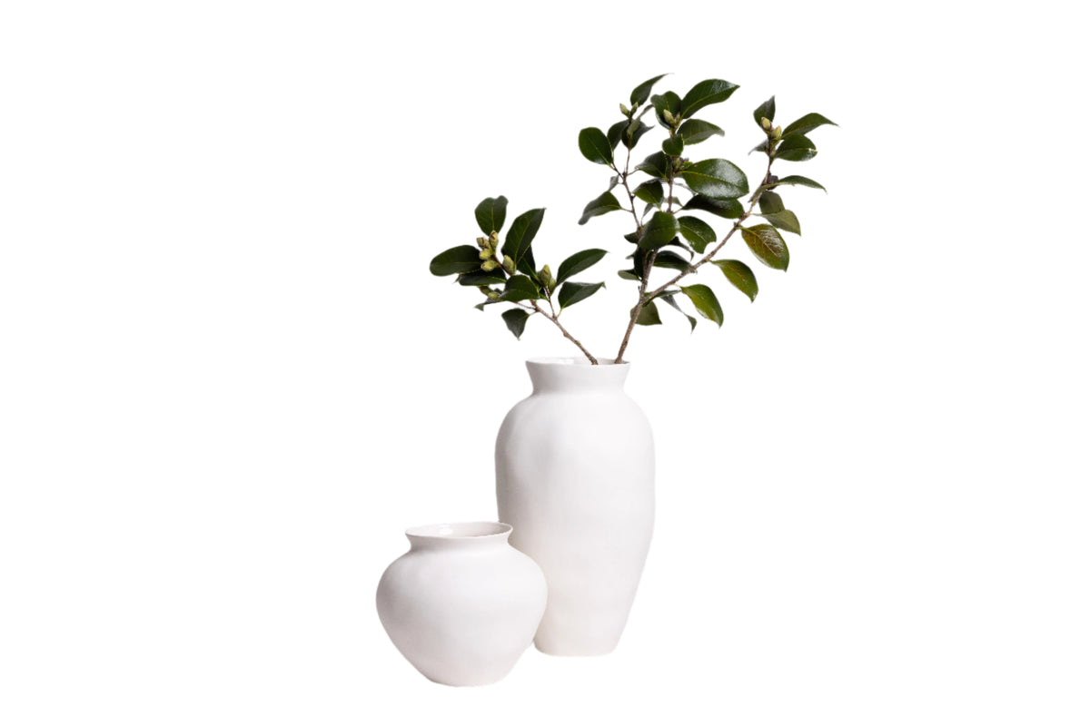 Venus Vase sculptural ceramic by Ned Collections in matte white