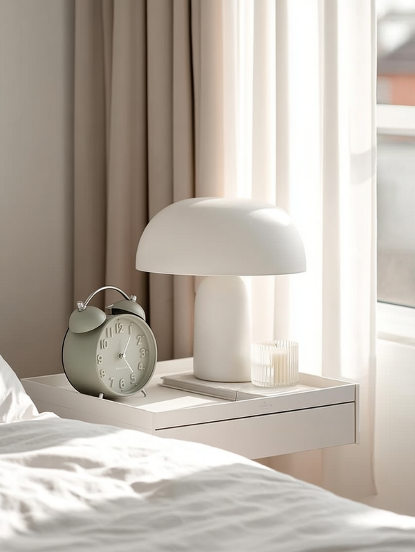 Karlsson Iconic Silent Alarm Clock – Twin Bell in 4 Colours