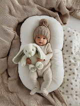 Littlefoot Bunny – Jade Green Plush Rabbit by Lily & George | Soft Toy Gift for Babies & Kids