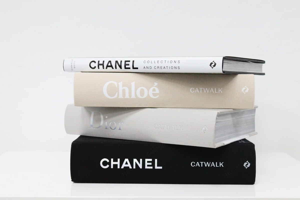Chanel Collections and Creations book page spread showing archive photography