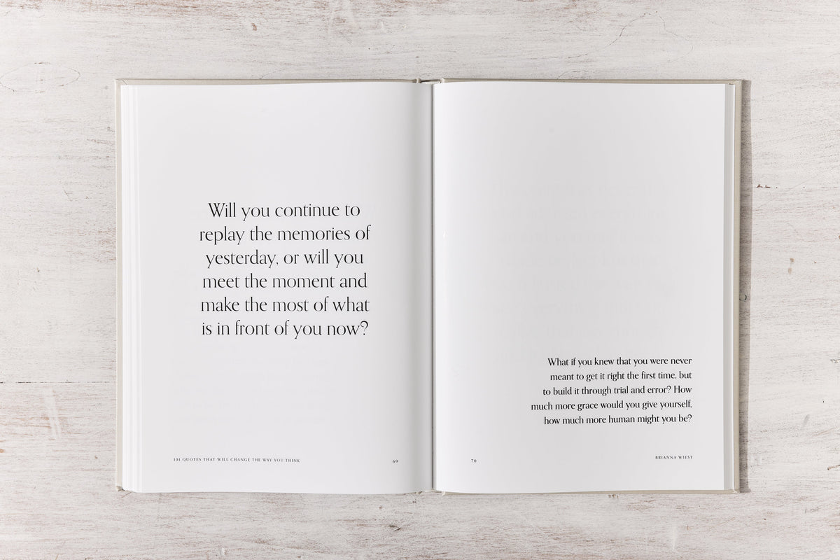 101 Quotes That Will Change The Way You Think | Brianna Wiest Coffee Table Book