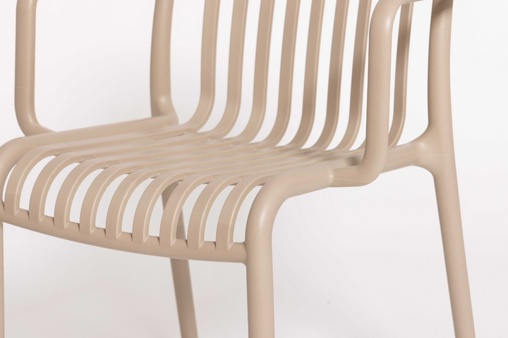 Jasper Outdoor Chair – Polyurethane in Grey, Nude, Olive