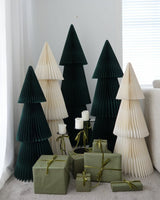 Paper Christmas Tree, Foldable Scandi Décor (Beige) from Papier HQ
