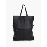 Total Black Leather Tote Bag - Federation
