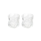 Wavy Glasses (Set of 2) from Papier HQ — Stackable Textured Tumblers