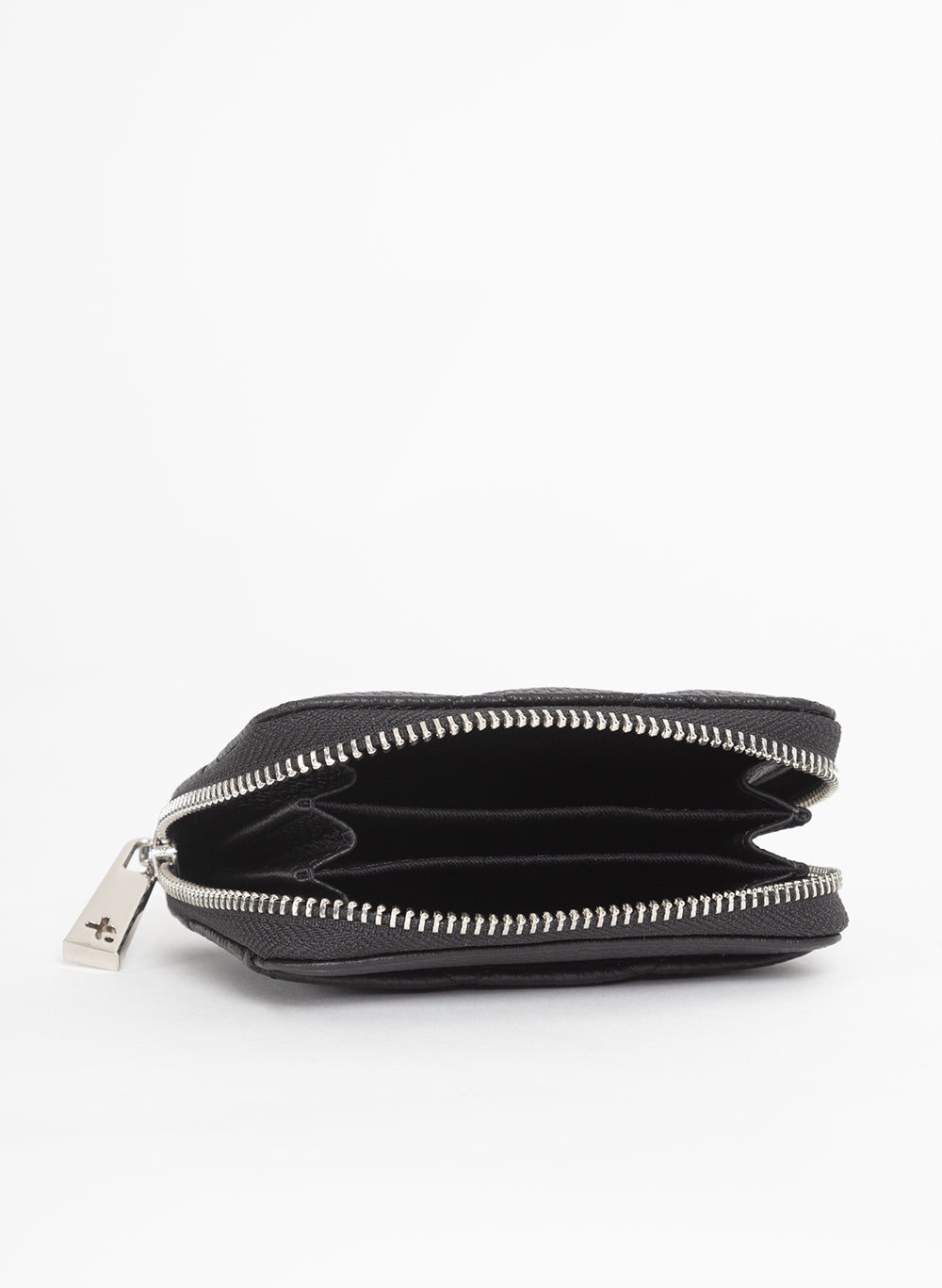 For Wallet, Quilted Black Genuine NZ Leather Zip Wallet | Federation