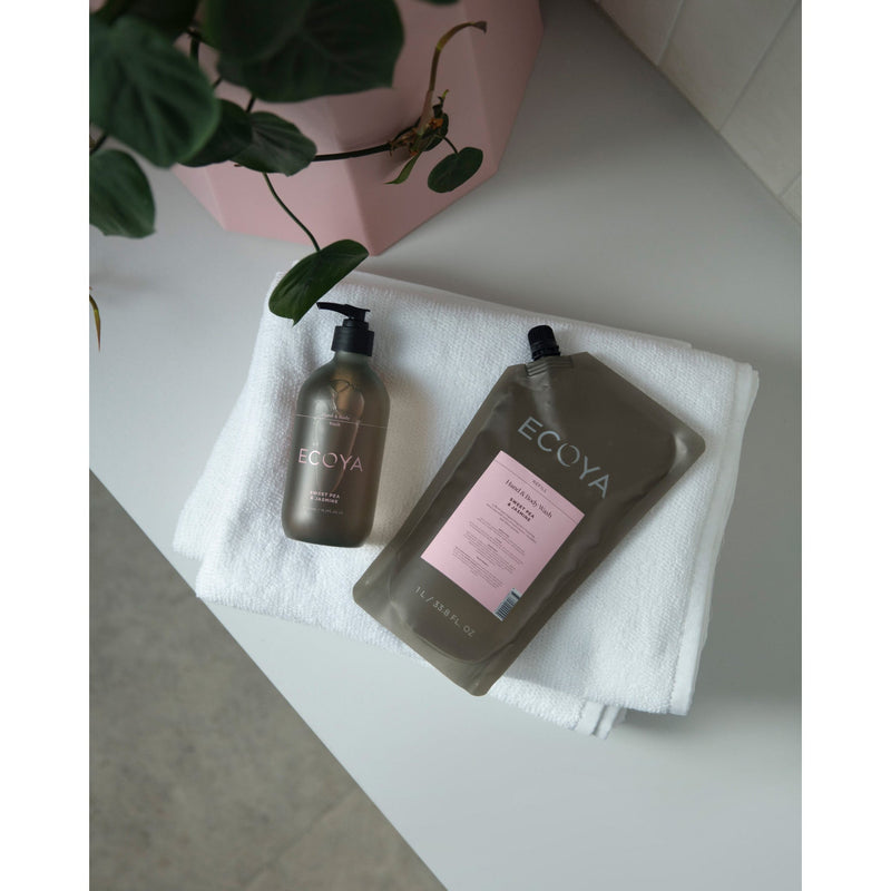 ECOYA Hand & Body Wash Refill 1L – Best-Selling Scents