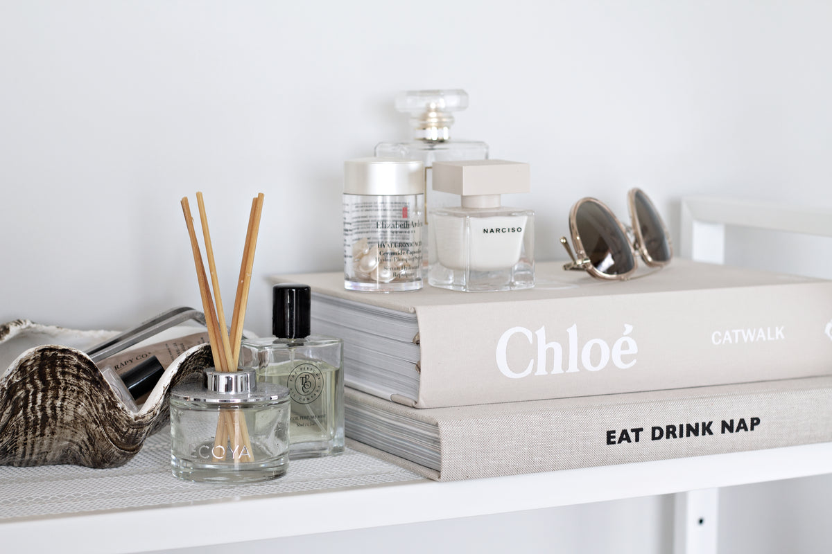 Chloé Catwalk book styled on a console table