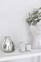 Bulb Vase Rounded - Silver