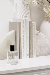Rounded Stone Bookends from Papier HQ – Sculptural Marble Decor for Bookshelves & Desks