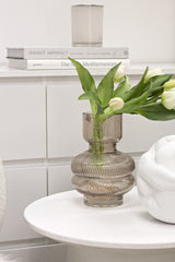 Strato Side Table – Sculptural Ash Wood Design in Black or White