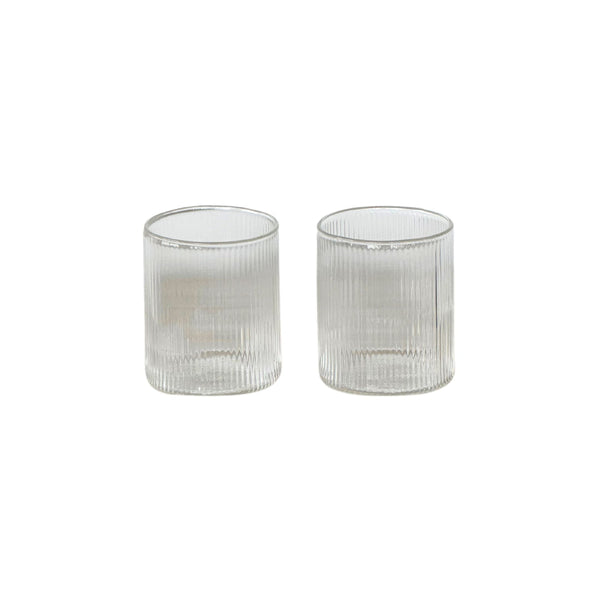 Amalfi Water Glasses (Set of 2) from Papier HQ — Fluted Tumblers