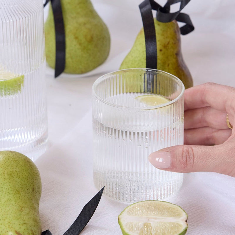 Amalfi Water Glasses (Set of 2) from Papier HQ — Fluted Tumblers