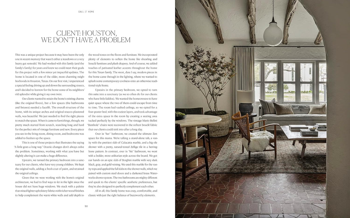 Call It Home page spread showing a dining room