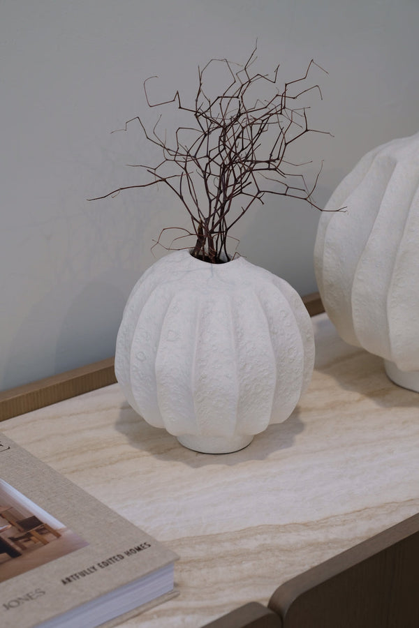 Ned | Muri Sculptural Porcelain Vase – Small & Large Modern Accent