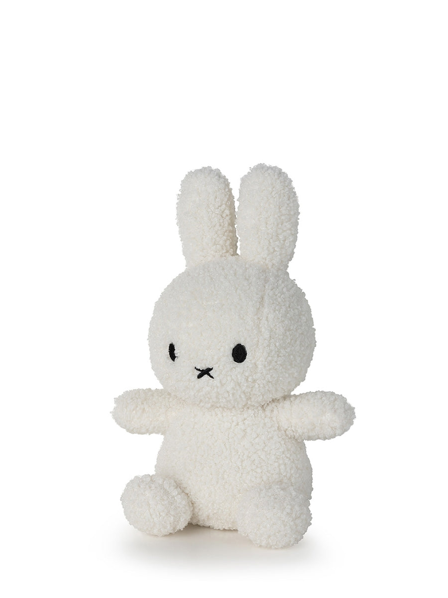 Miffy Sitting Teddy in cream, angled side view