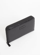 Minky Wallet, Black Genuine NZ Leather Zip Wallet | Federation