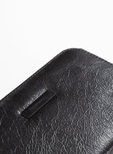 Minky Wallet, Black Genuine NZ Leather Zip Wallet | Federation