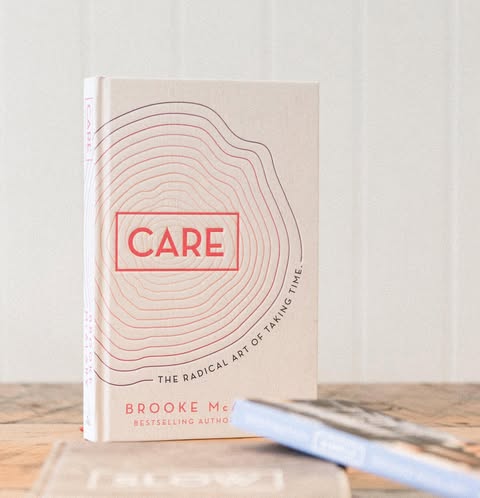 Care by Brooke McAlary styled with home decor