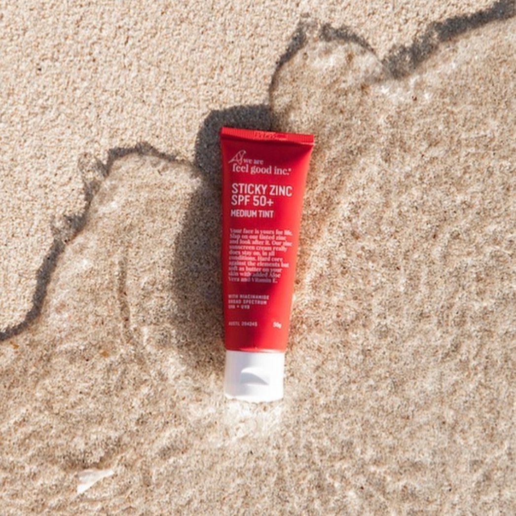 Sticky Zinc SPF 50+ Tinted Sunscreen – Broad Spectrum with Niacinamide (Light & Medium Tint)