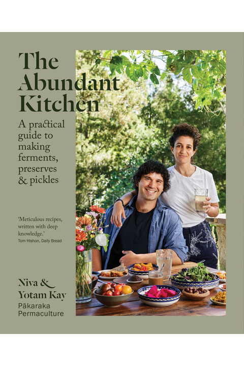 The Abundant Kitchen page spread showing a fermenting recipe
