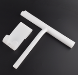 Silicone Shower Squeegee with Hook, Black or White