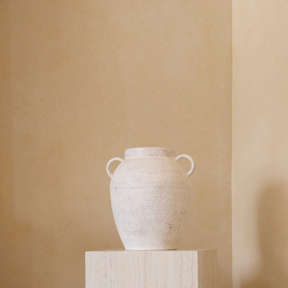 Vince Rustic Ceramic Vase – Textured Statement Piece