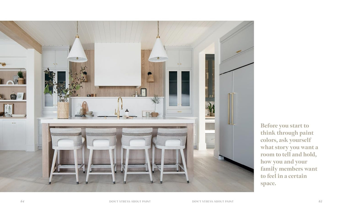 The Love of Home page spread showing a family space