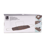 AQUALA Extendable Bath Caddy & Tray in Walnut by Umbra