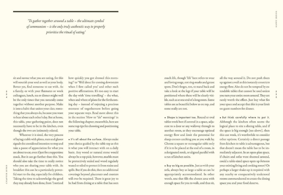 Spread of text with a pull quote