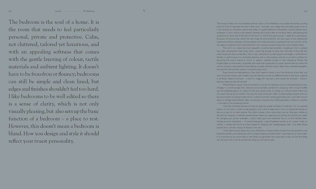 Spread of text on grey
