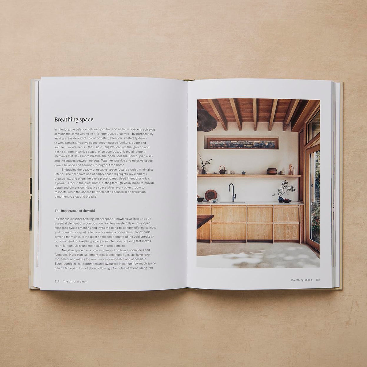 The Quiet Home open page spread