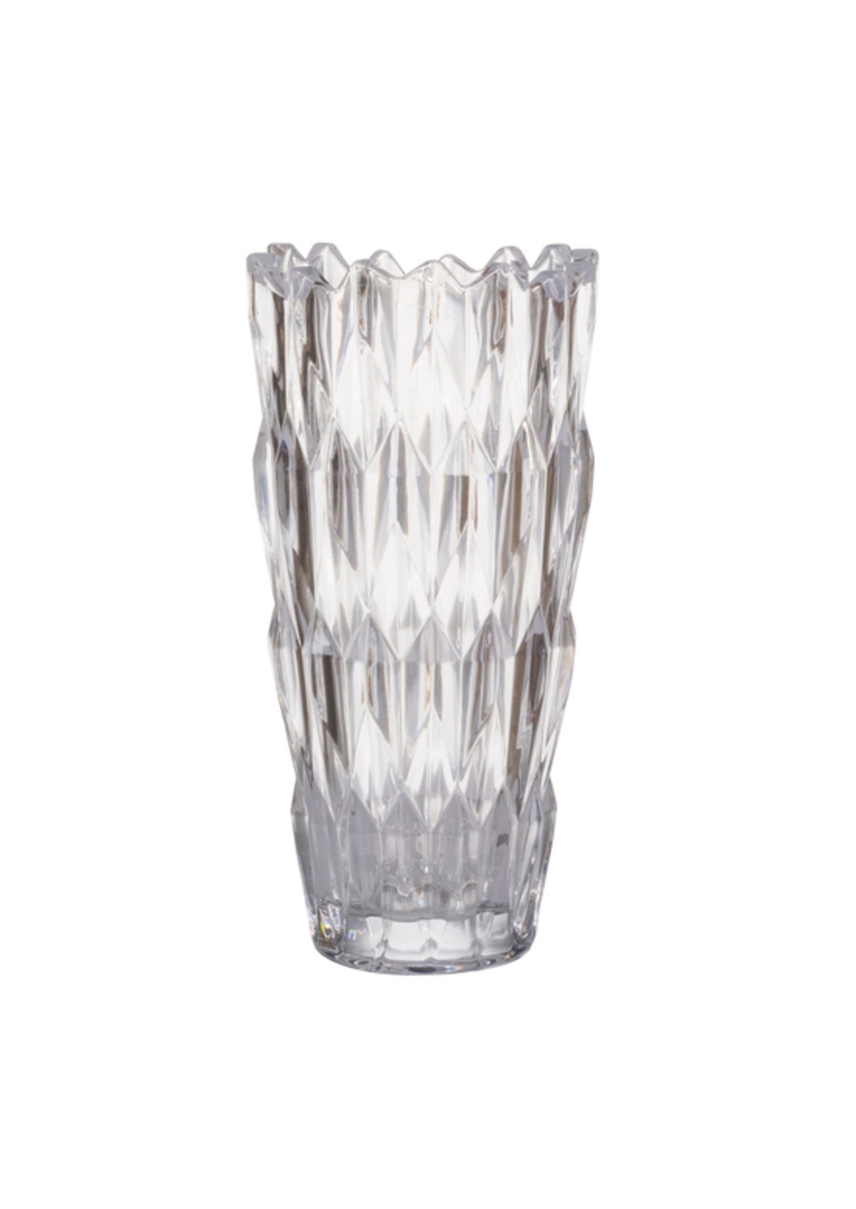 Livie tall clear glass vase, 29.5 x 14cm