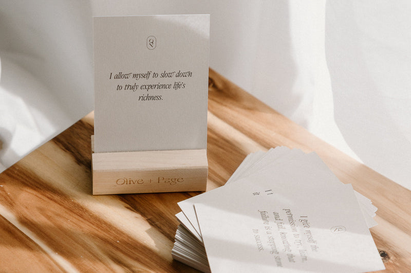 The Art of Living / To Be Alive Card Deck – 52 Affirmation Cards