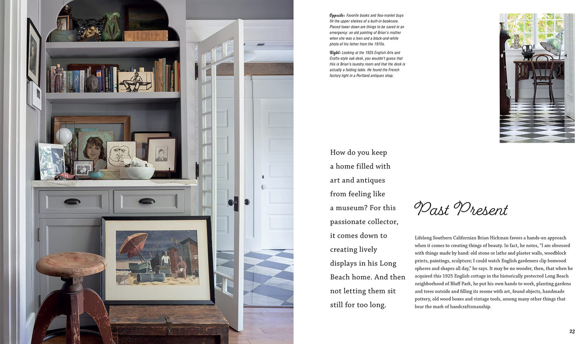 Lived In Style page spread showing a styled mantel