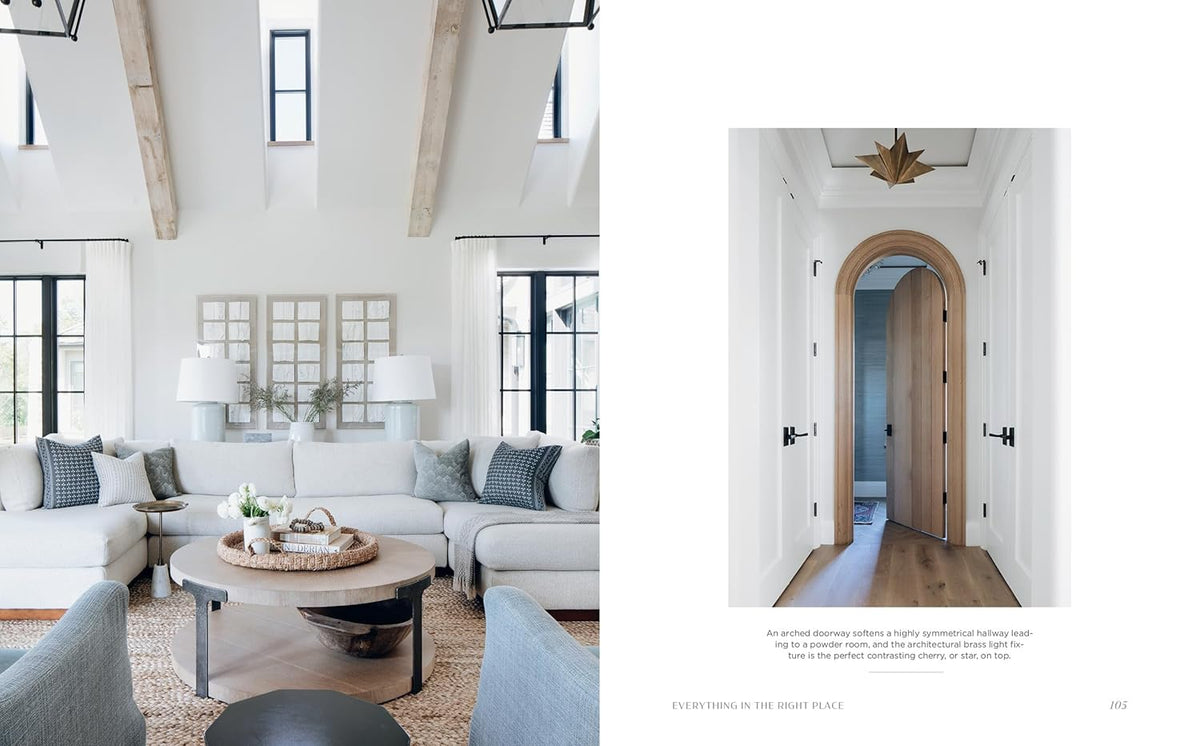 The Love of Home page spread showing warm neutrals