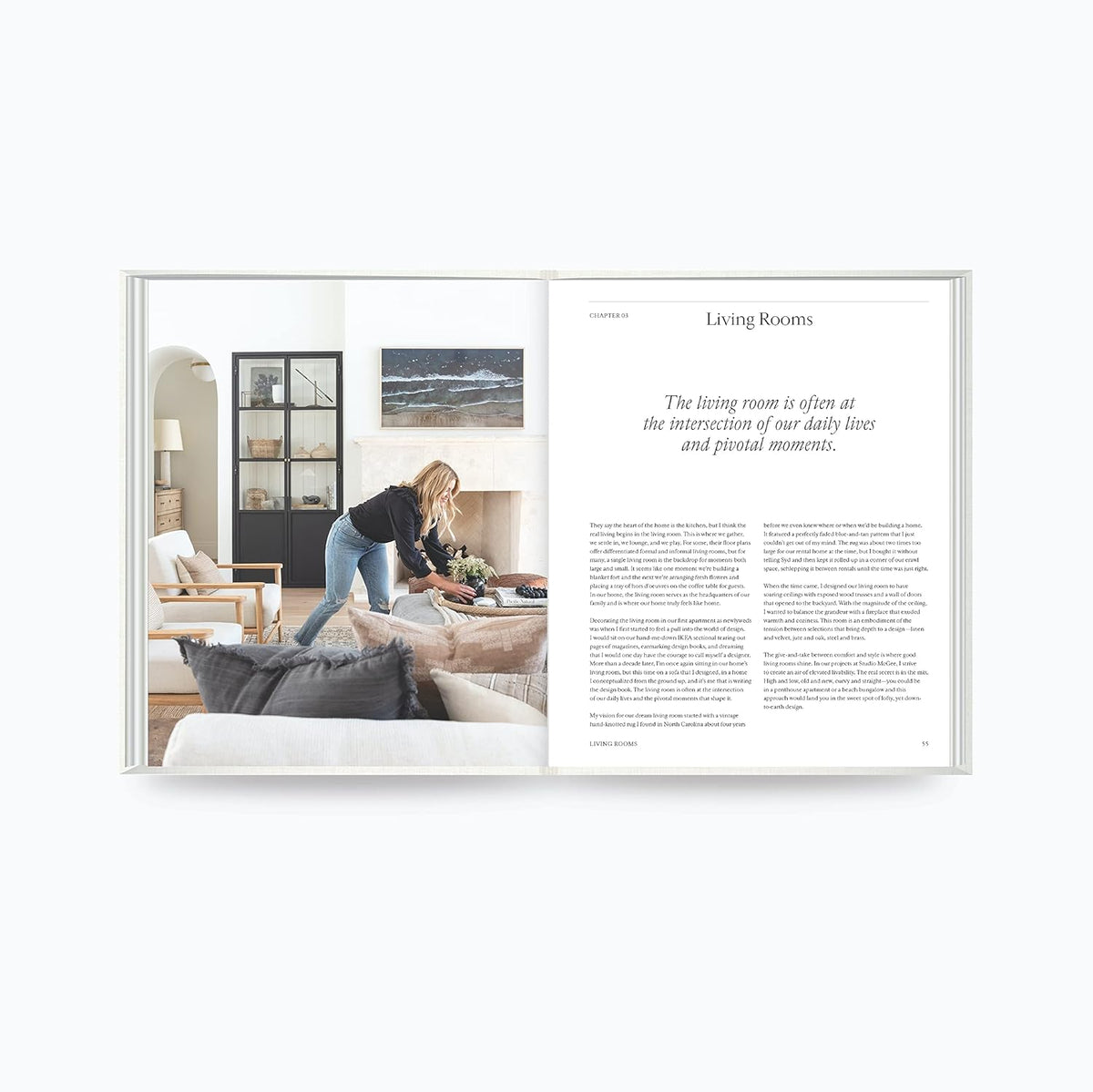 The Art of Home by Shea McGee page spread showing a home office