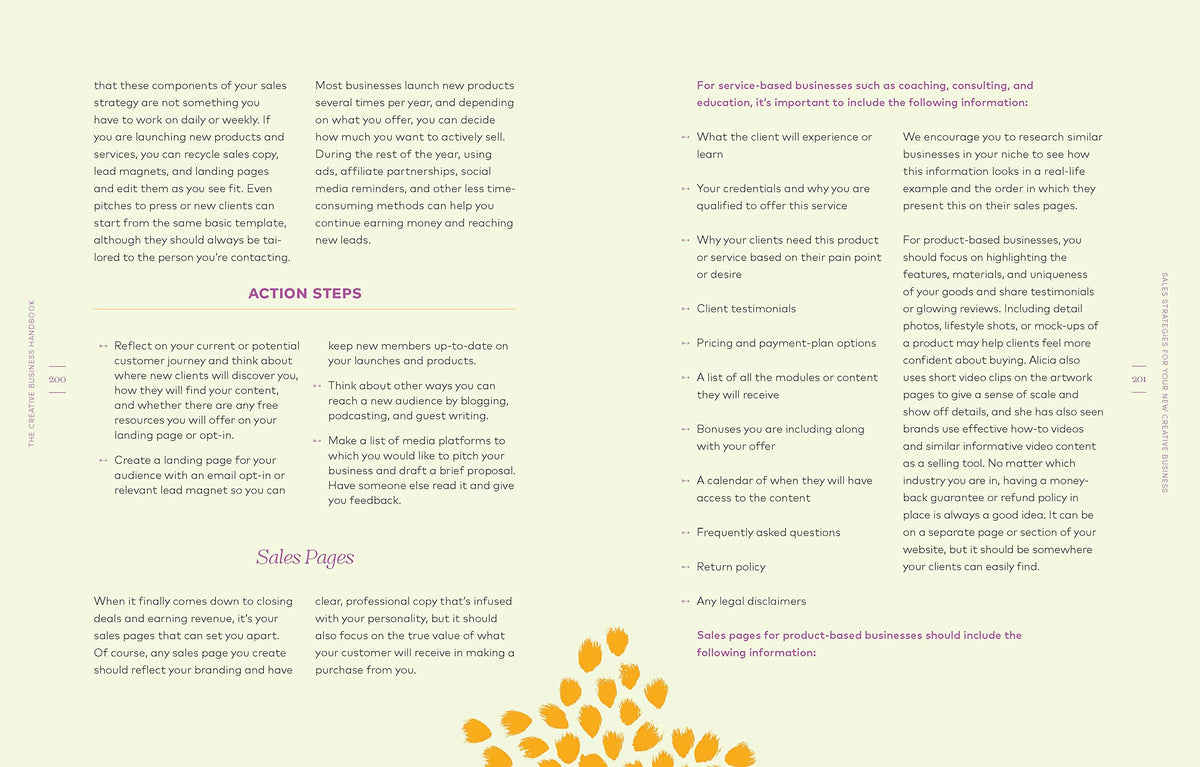 Creative Business Handbook back cover