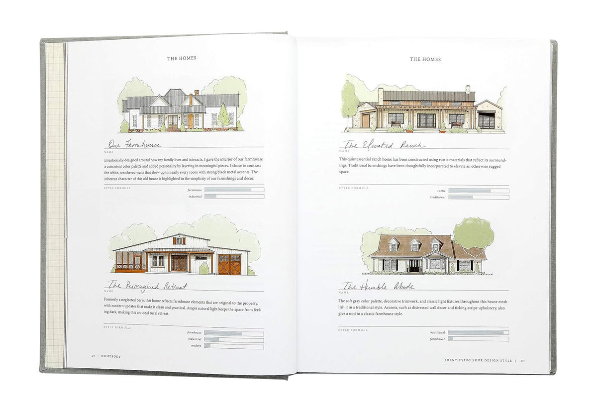 Homebody by Joanna Gaines page spread showing a styled room