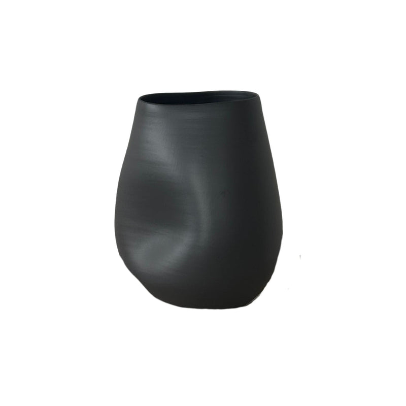 Hazel Vase - Beige/Black, Medium / Large