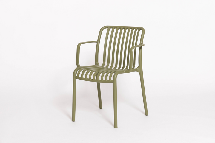 Jasper Outdoor Chair – Polyurethane in Grey, Nude, Olive
