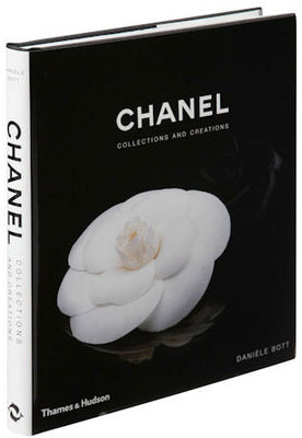 Chanel Collections and Creations book styled on a shelf