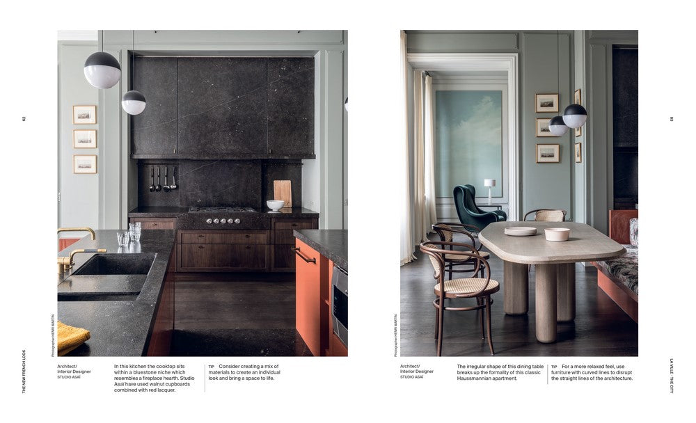 The New French Look page spread flatlay showing styling accents
