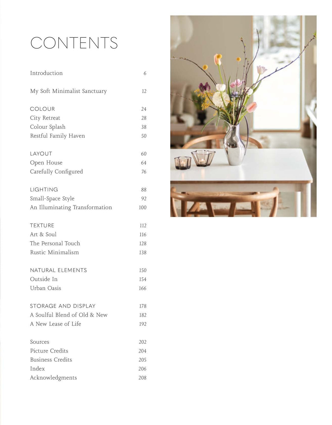 The Soft Minimalist Home page spread showing a Dutch townhouse